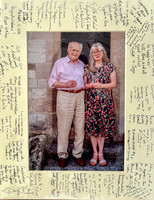 Mounted 10 x 8 print, with messages from guests